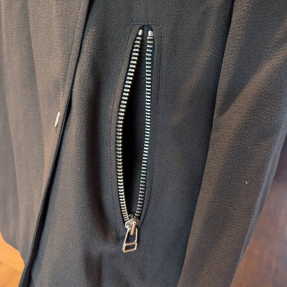 Wilfred Aritzia Mayet Blazer Moto Jacket Olive Drab size Small - Picture 9 of 15